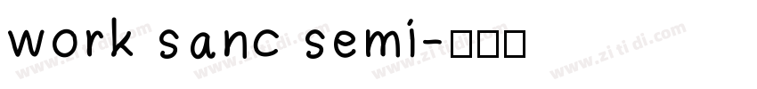 work sanc semi字体转换